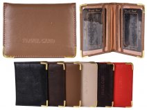 3714 Tan Cow Hide Travel Card Holder