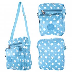 LL-168 BLUE STARS SHOULDER BAG