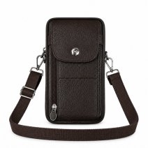 LL-606 / BROWN COWHIDE LEATHER HAND BAG