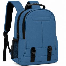 BP-125 Peacock Blue Multi-Pocket Travel Backpack (New)