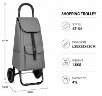 6966 Grey 2 Wheeler Trolley Bag 6966 Grey 2 Wheeler Trolley Bag