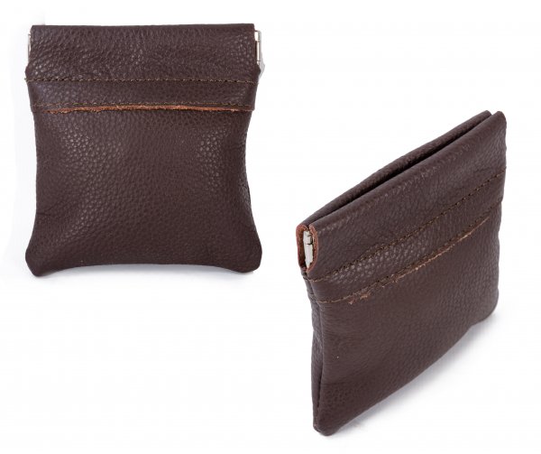 3717 DARK BROWN COIN PURSE