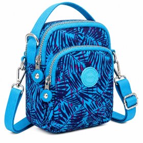 2498 Turq Palms Lorenz Shoulder Bag (New)