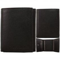 1062 BLACK ITALIAN LEATHER RFID WALLET