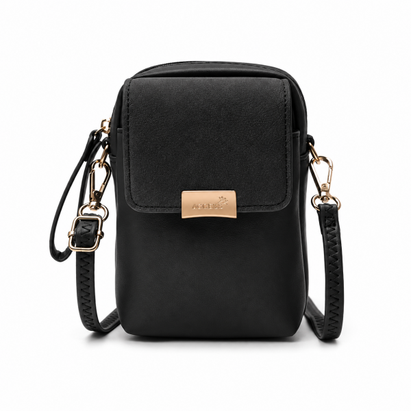 5830 Black Fashionable X-Body Bag