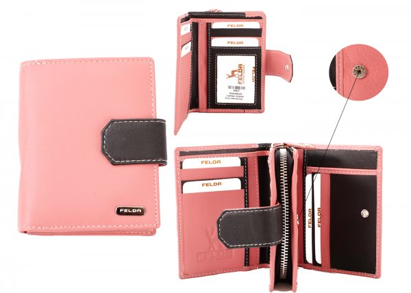 10417 PEACH MULTI LADIES WALLET