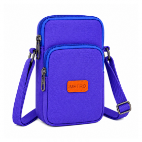 LL-166 Blue X-Body 3 Zip Shoulder Bag (New)