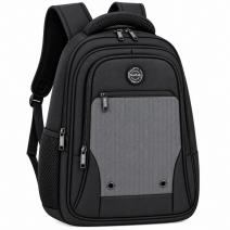 2654 Grey/Black KaiTak Pinstripe Backpack