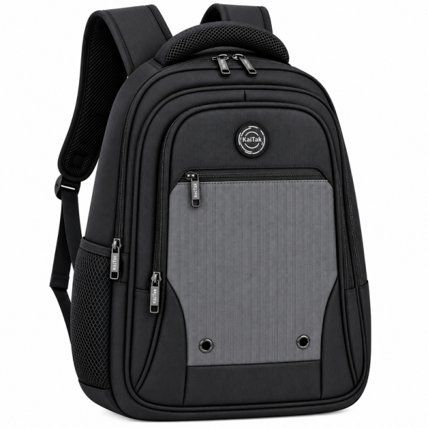 2654 Grey/Black KaiTak Pinstripe Backpack