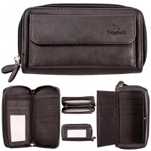 JBPS123 BLACK WALLET PURSE W/MULTIPLE CARD SECTION