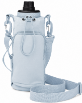 2301 Ice Blue Crinkle Nylon Practical Bottle Bag