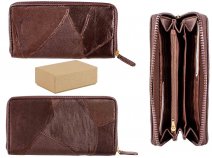 4816 BROWN REAL LEATHER WALLET WITH MULTIPLE CARD SLOT BOX OF 12