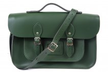 15 RACING GREEN MAGNETIC SATCHEL W/HANDLE