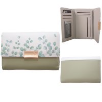 7281 LIGHT SAGE TRIFOLD PURSE WITH CREDIT CARD SLOTS