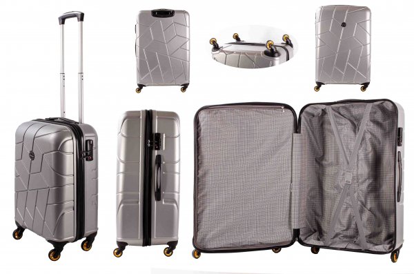 CABIN 5164 SILVER 21.5'' TRAVEL CABIN TROLLEY LUGGAGE SUITCASE