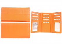 EN-65 ORANGE LEATHER PURSE - T152