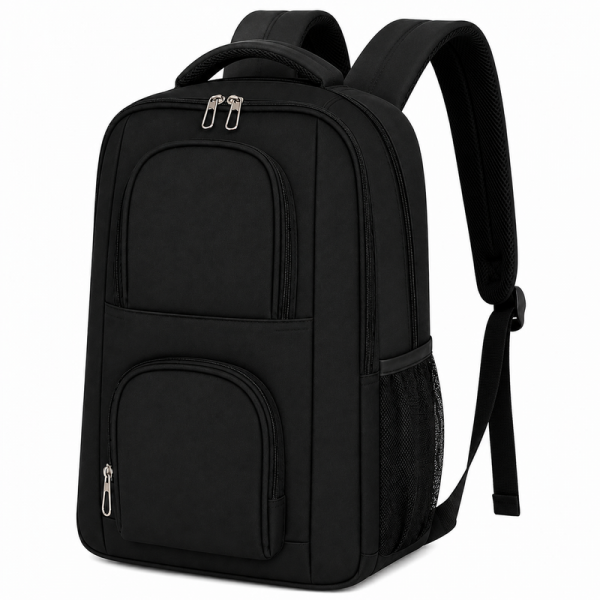 BP-126 Black Carry On Travel Backpack (New)