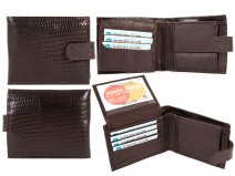 1151 RFID - Brown Snake Grn Lthr N.Case CCs, Flap & Chnge