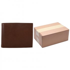 1066 ASSORTED TAN ITALIAN LEATHER RFID BOX OF 10