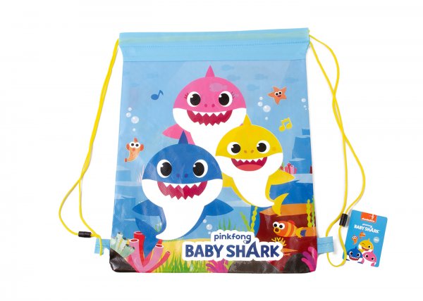 11055-9295 PULL STRING BAG BABY SHARK