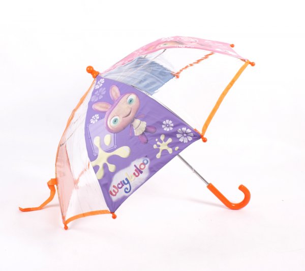 WAY005001 - Kids Umbrella Transparent Orange/Purple Waybuloo