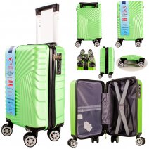 T-HC-US-08 GREEN 15.7'' UNDER-SEAT CABIN-SIZE TROLLEY SUITCASE