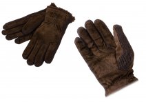 LG-101 Small BROWN SUEDE GLOVES W/LINING