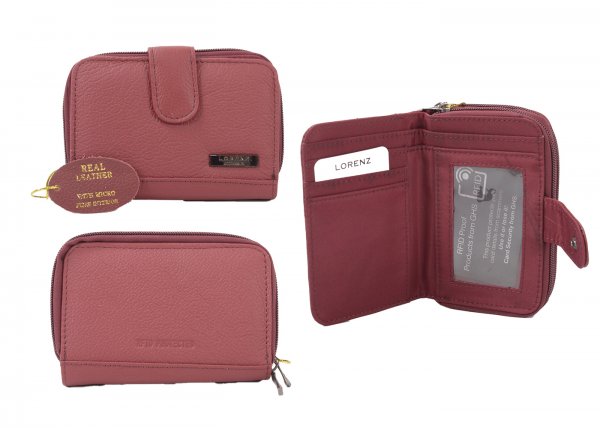 3707 RFID BURGANDY PURSE