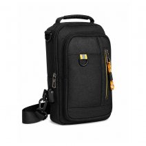 2533 Black Grained Polyester Multi-Wear Bag/ Backpack