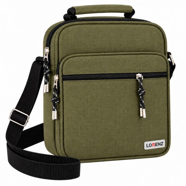 2588 Olive Lorenz Shoulder Bag With Long Strap (New)
