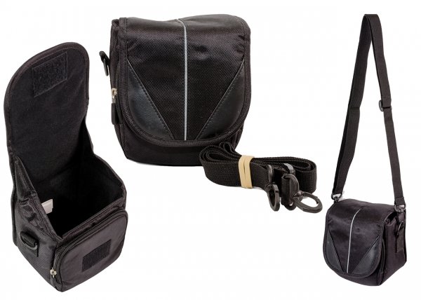 BLACK CAMERA BAG LARGE