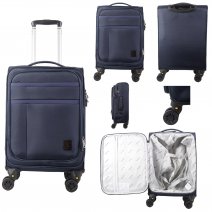 VINHO-0018630 NAVY 21" CABIN SIZED TRAVEL TROLLEY SUITCASE