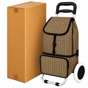 ST-02 Box Of 10 Brown G 2 Wheeler Trolley (New)