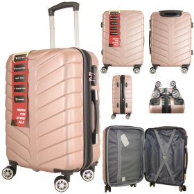 T-HC-CABIN-2025 ROSE GOLD TRAVEL TROLLEY