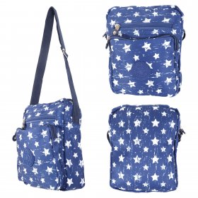 LL-168 NAVY STARS SHOULDER BAG