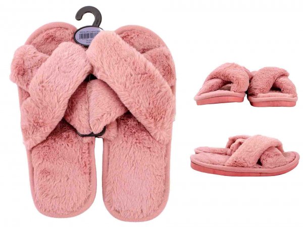 SL108 PINK LADIES SLIPPERS MEDIUM UK 5/6