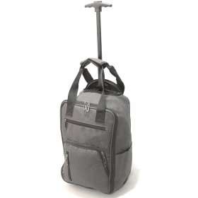 TR-R-002 GREY WHEELED RYANAIR UNDERSEAT CABIN BAG