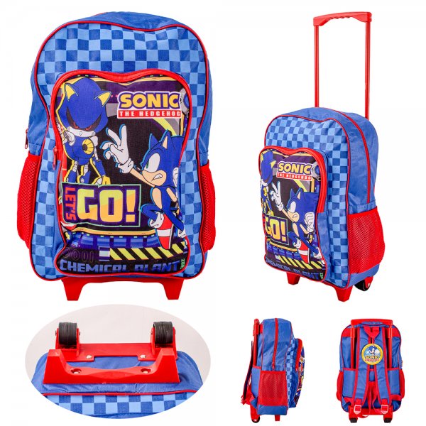 1019HV-3149N NAVY/RED SONIC TROLLEY & BACKPACK