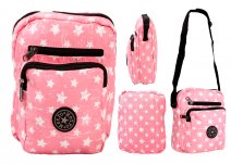 LL-168 PINK UNISEX POLYESTER SHOULDER BAG