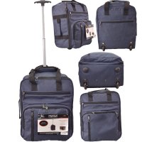 TR-002 NAVY EASYJET UNDERSEAT CABIN SIZE 2-WHEELED BAG