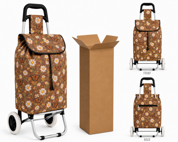 ST-05B Brown Butterfly 2 Wheel Trolley Box Of 10