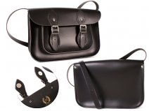 11 BLACK MAGNETIC ENGLISH SATCHEL