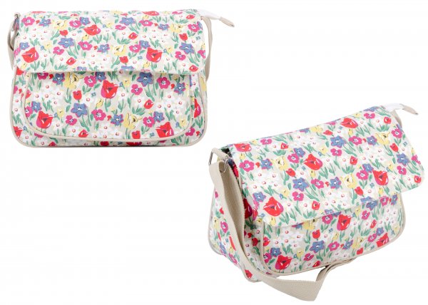 CC-103 WHITE FORAL CROSSBAG