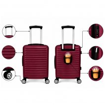 T-HC-US-1861 Burgundy EasyJet Approved Cabin Suitcase