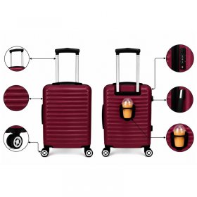 T-HC-US-1861 Burgundy EasyJet Approved Cabin Suitcase
