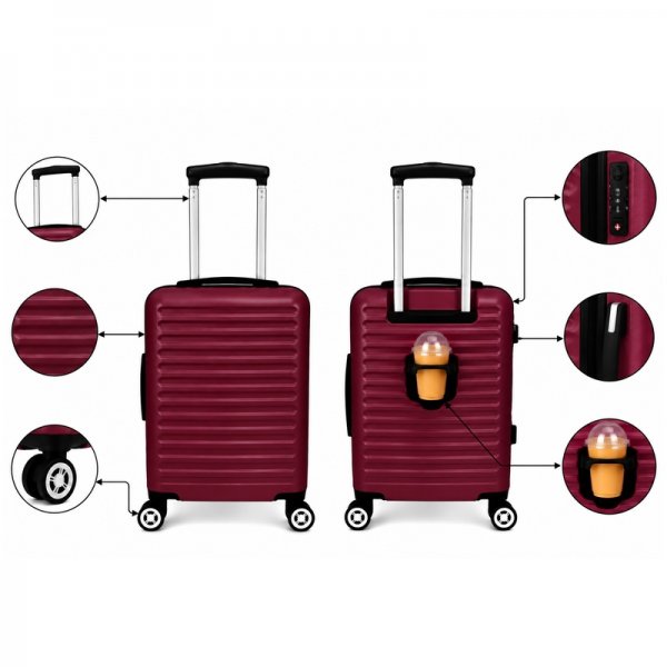 T-HC-US-1861 Burgundy EasyJet Approved Cabin Suitcase