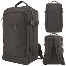 BP-120 BLACK RYANAIR UNDERSEAT CABIN-FRIENDLY RUCKSACK W/MUL ZIP