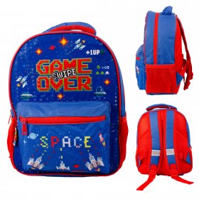 1837-3261 HARTOM SPACE GAME OVER 31cm CHILDRENS BACKPACK