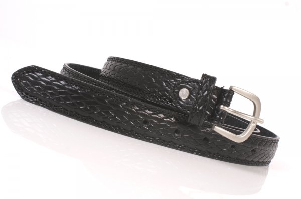 2700 BLACK 1" BELT WITH SNACK GRAIN XLARGE (40"-44")