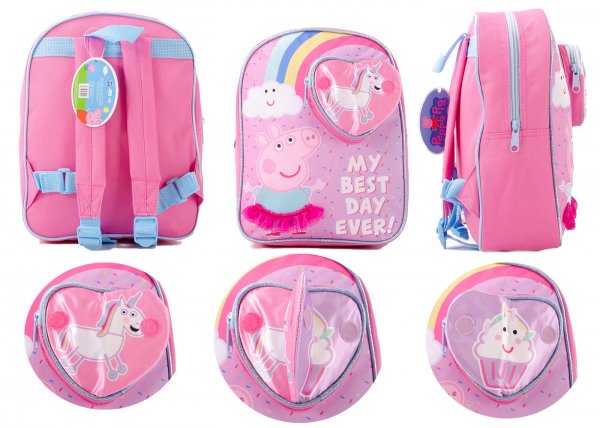 AISHA PEPPA PIG STUDIO KAWAII HEART ARCH BACKPACK